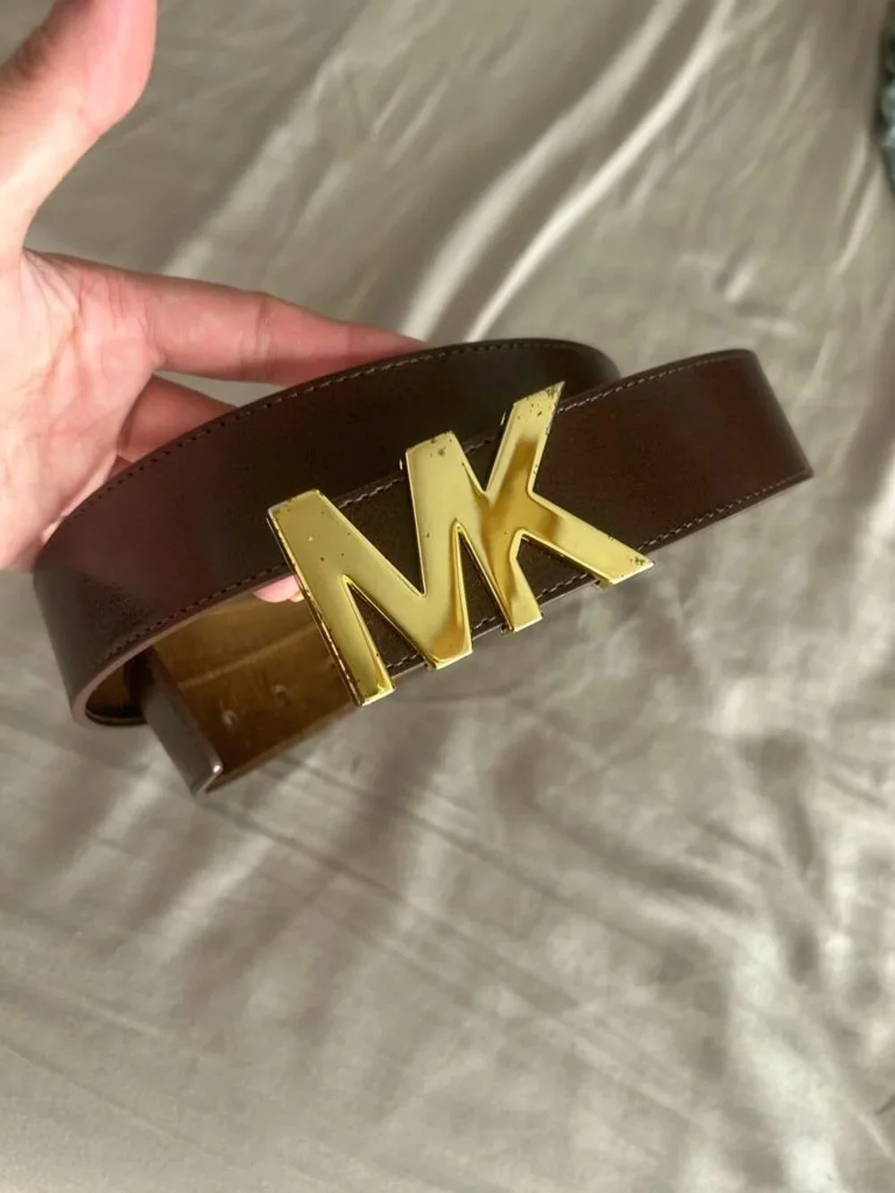 Michael Kors Gold Buckle Authentic Belt